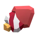 Scarlet Firework Gemstone