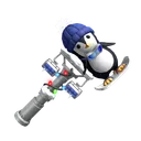 Snowboarder Penguin Hammer