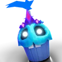 Shiny Golden Cupcake