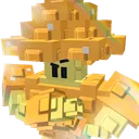 Gold Big Mushroom