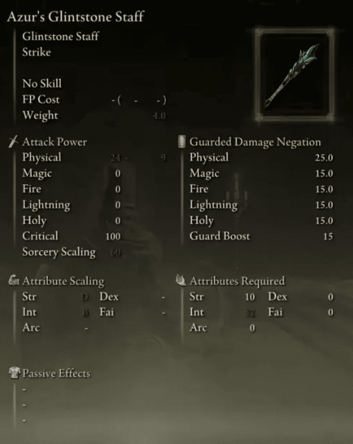 Best Elden Ring Int Weapons