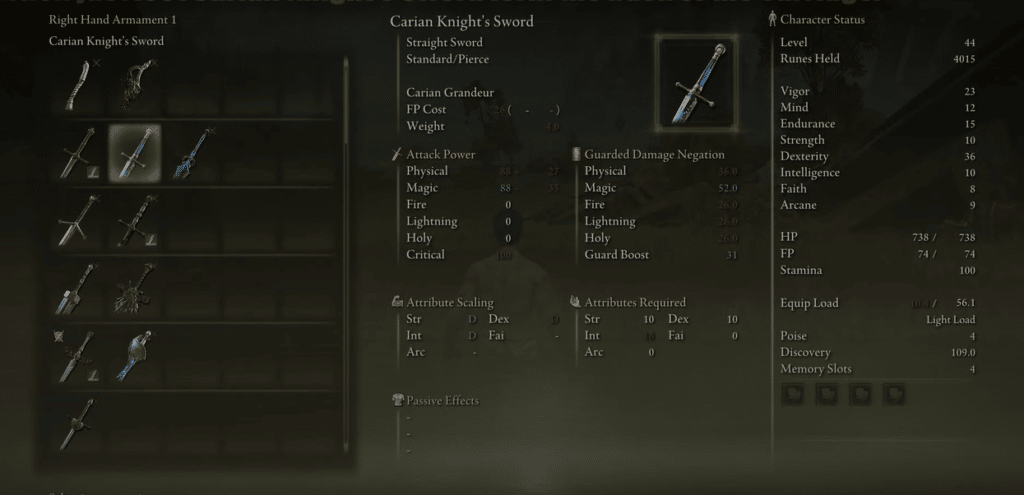 Best Straight Swords in Elden Ring