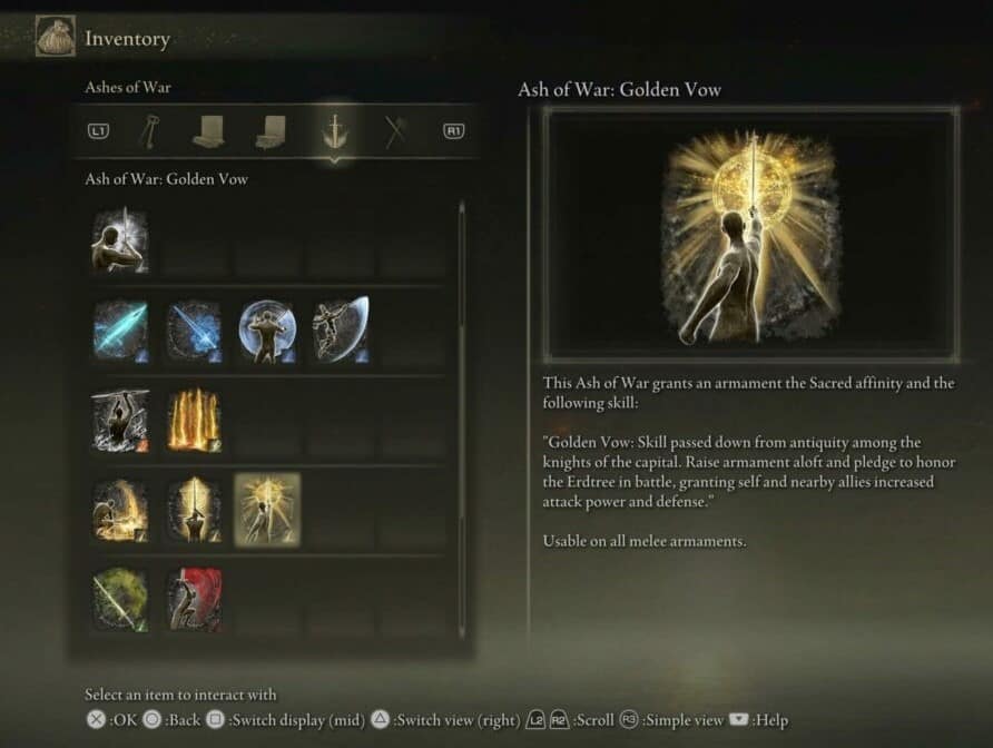 Elden Ring: Golden Vow Incantation Guide
