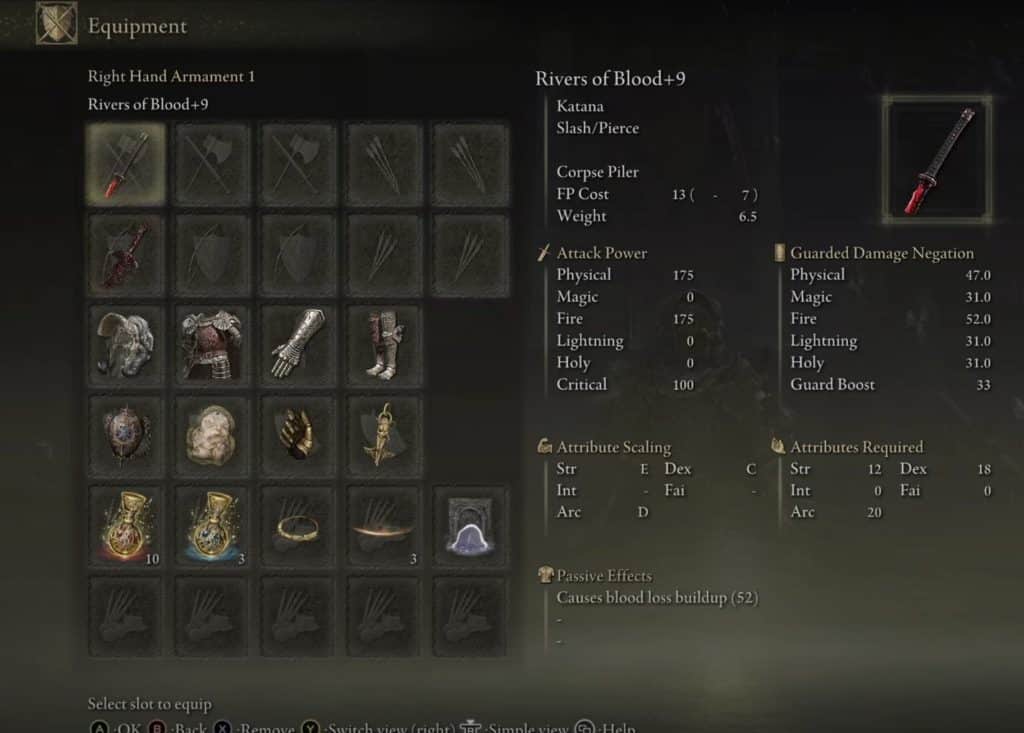Elden Ring: Rivers of Blood Katana