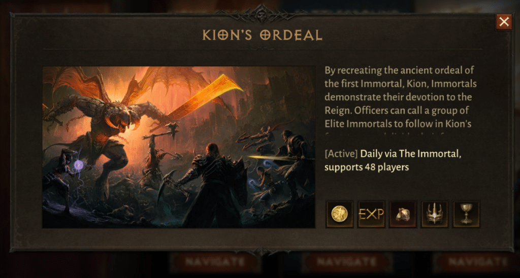 Diablo Immortal Rite of Exile Guide