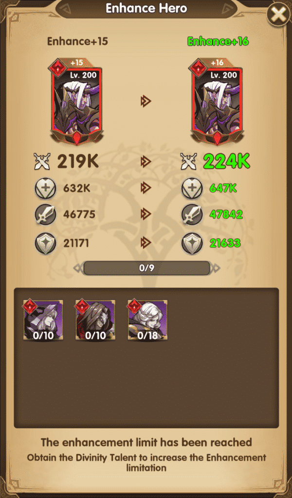 Mythic Heroes Enhancing