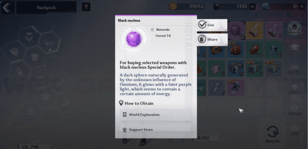 Tower of Fantasy Black Nucleus Guide