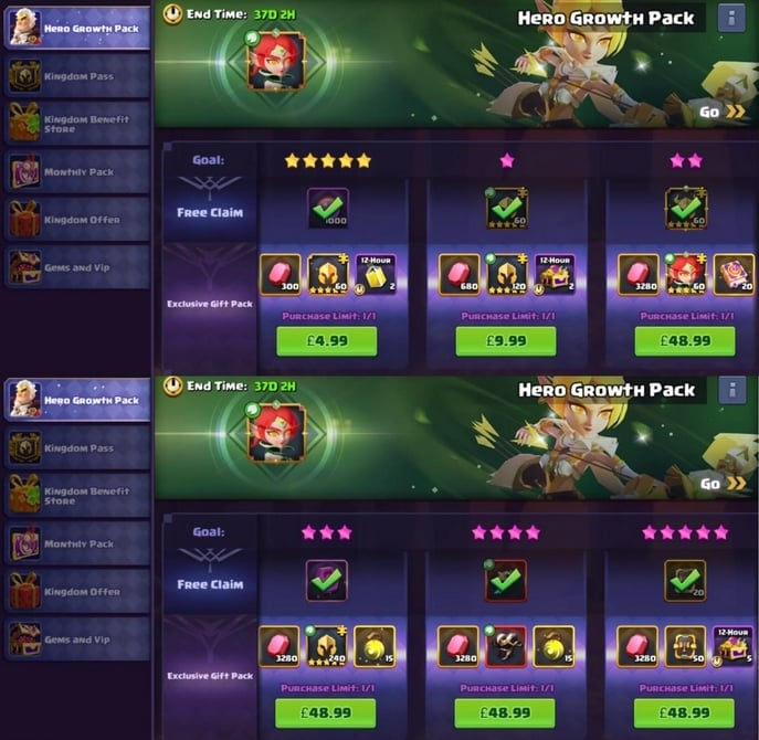 Valor Legends: Eternity Spending Guide