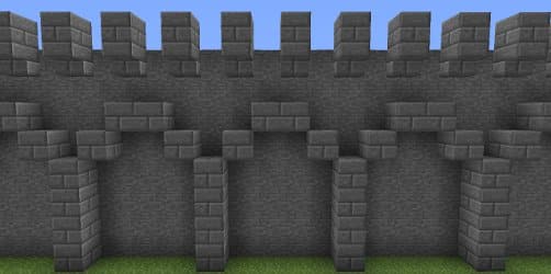 minecraft castle walls image