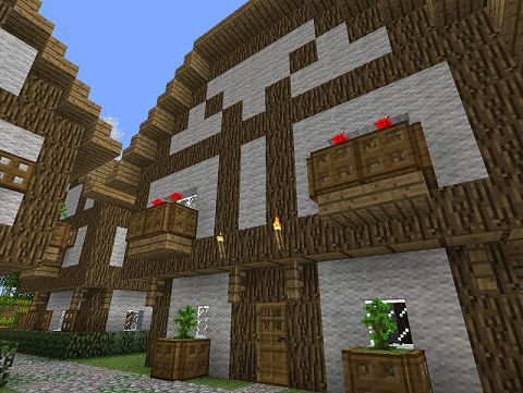 minecraft medieval house image