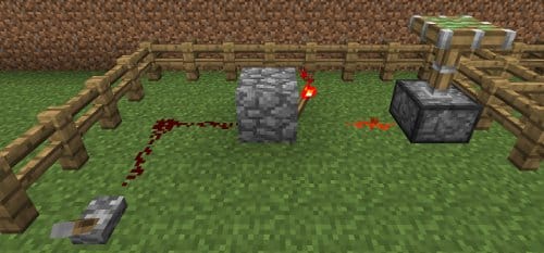 Minecraft Logic Gates: NOT gates