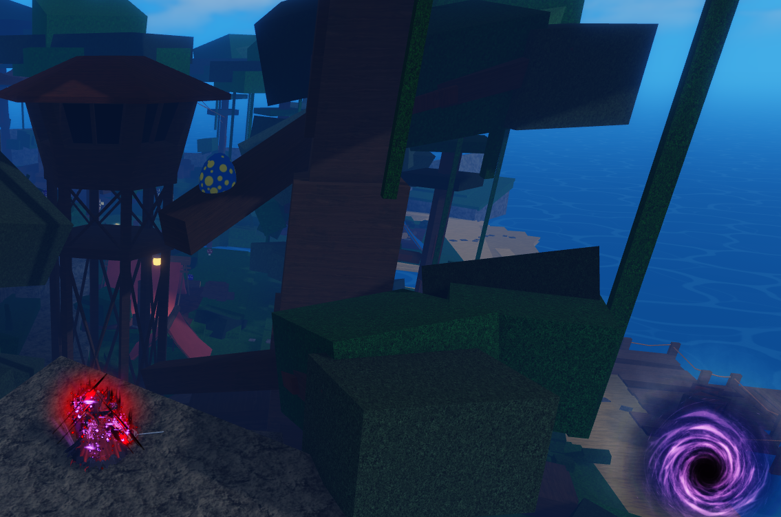 Tree to the left of spawn location