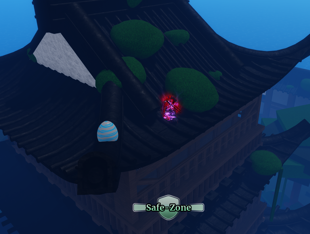 Top of the middle building location