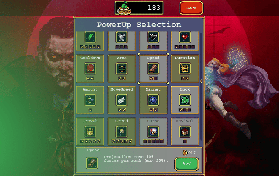Vampire Survivors PowerUp Guide