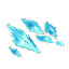 Cyan Crystal Shards