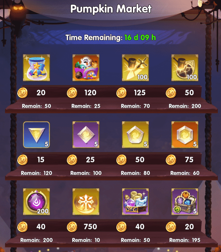 Mythic Heroes Halloween Carnival Event Guide