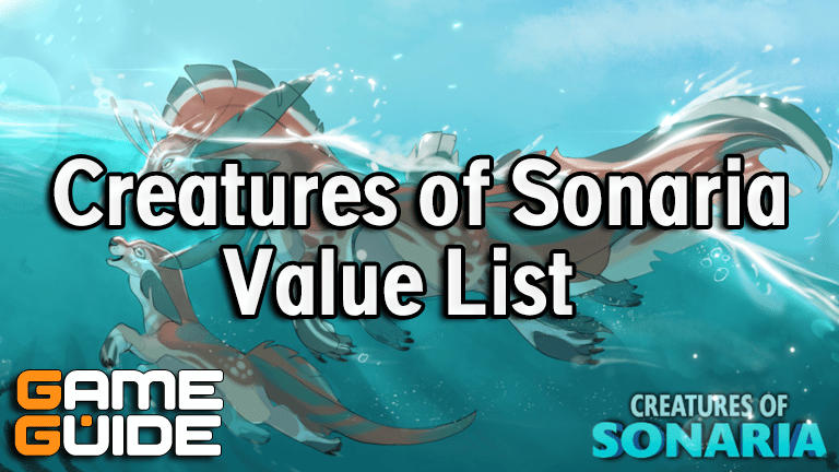 Creatures of Sonaria Value List