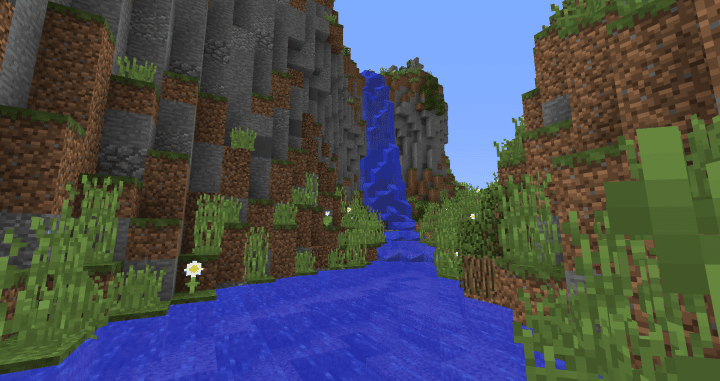 How far does water flow in Minecraft?