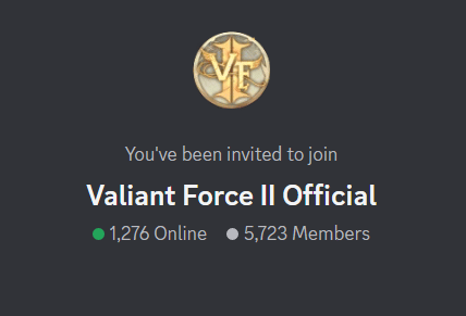 Valiant Force 2 Discord Link (Official)