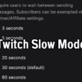 What is Twitch Slow Mode?