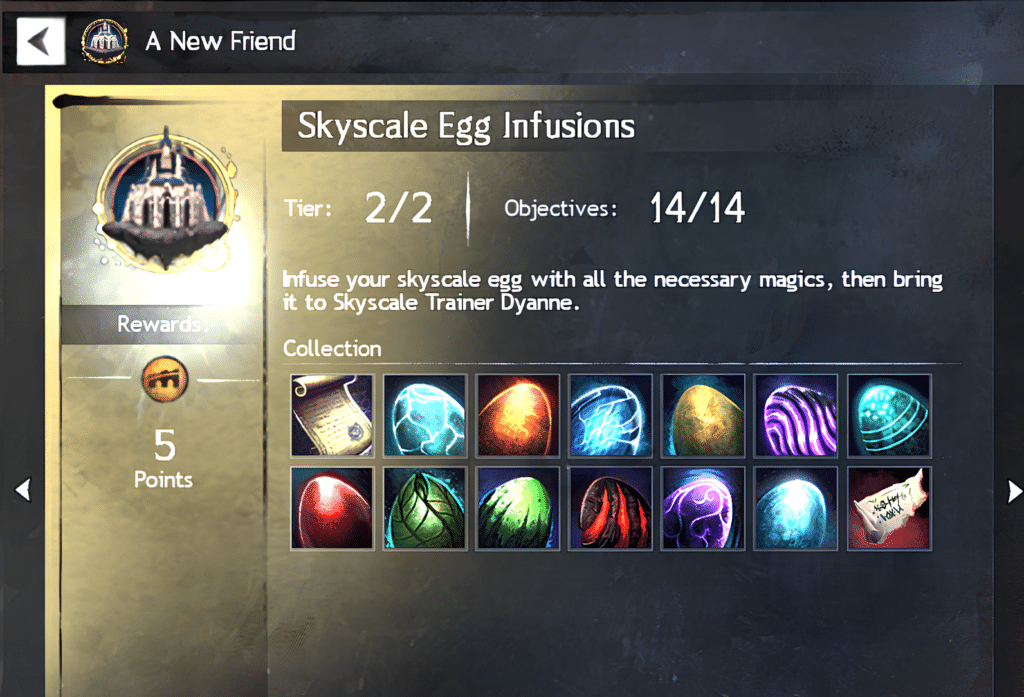 Guild Wars 2 Skyscale Egg Infusions Locations Game Guide