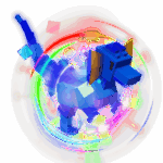 Rainbow Dilophosaurus